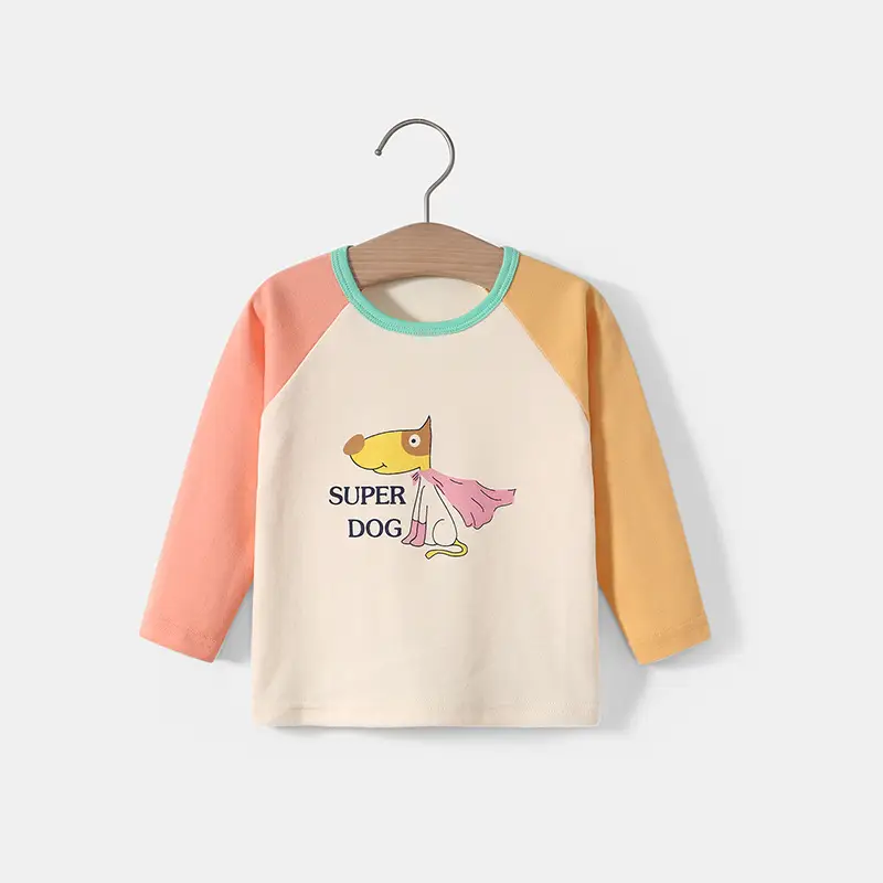 Baby Cotton Long Sleeve T-Shirt Red Cream Little Cow Print - Image 12