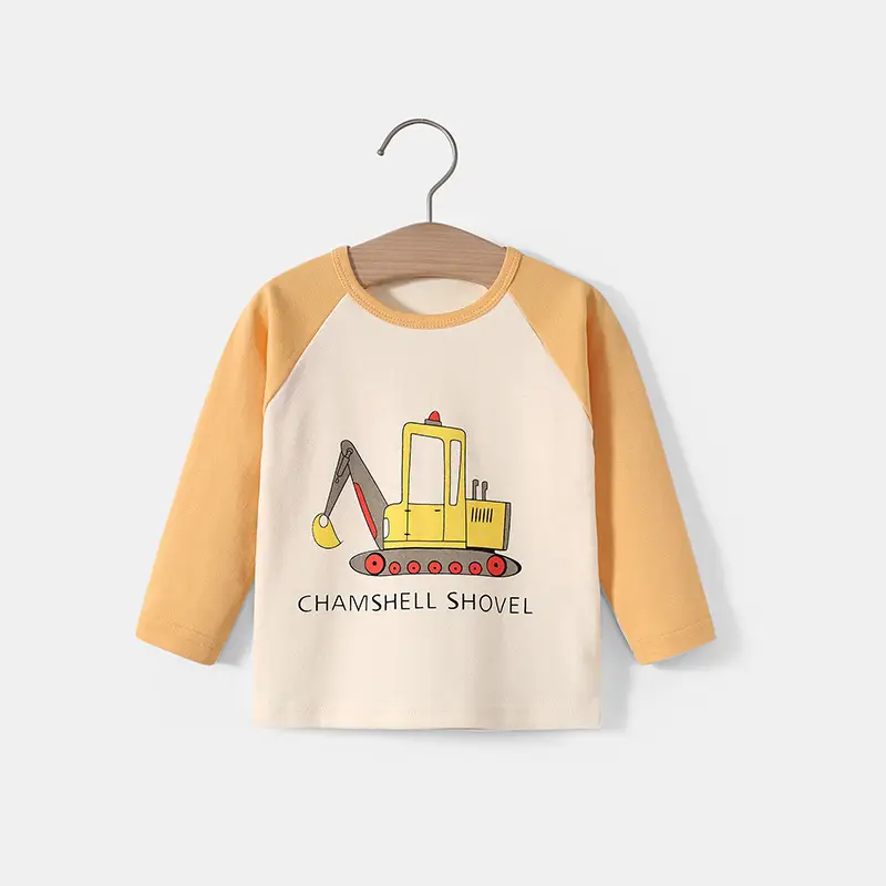 Baby Cotton Long Sleeve T-Shirt Red Cream Little Cow Print - Image 9