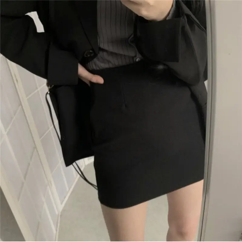 Black Thin Loose Suit Women Mid-Length Cross Border - Image 5