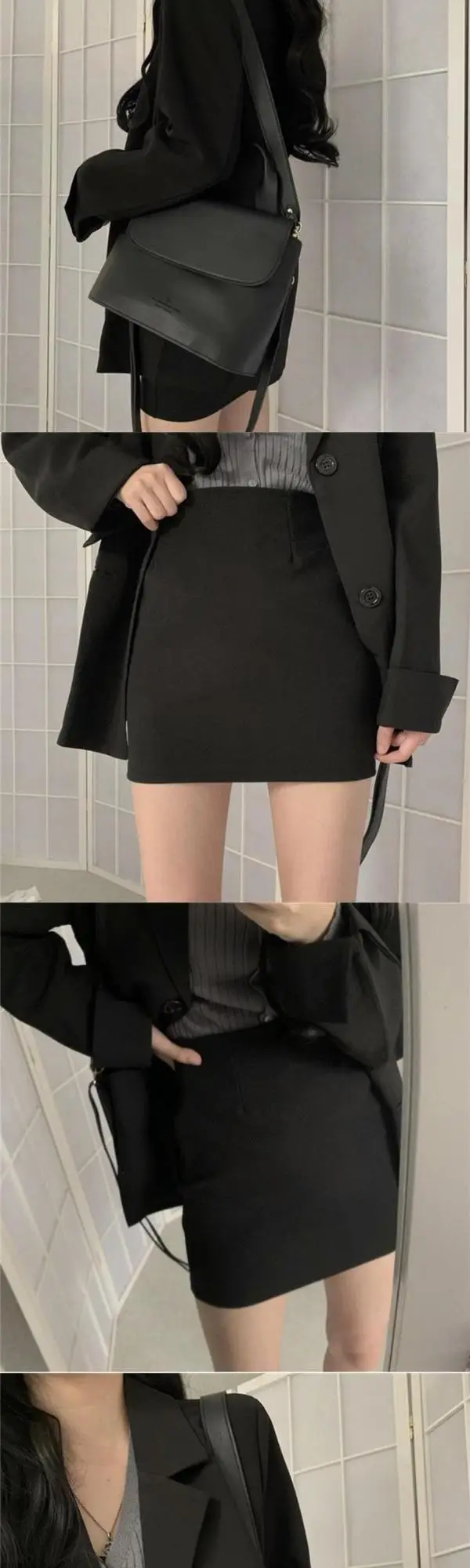 Black Thin Loose Suit Women Mid-Length Cross Border — feature 3