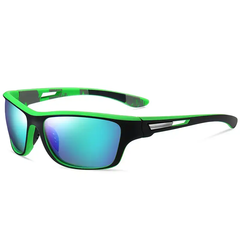 Men's Windproof Polarized Cycling Sunglasses Green Black - Image 4