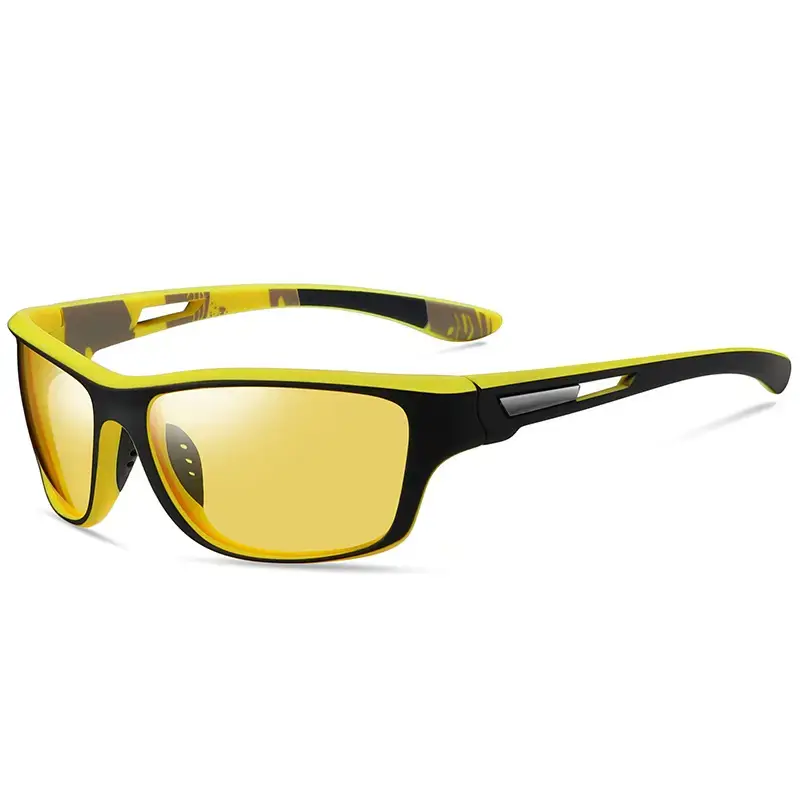 Men's Windproof Polarized Cycling Sunglasses Green Black - Image 9
