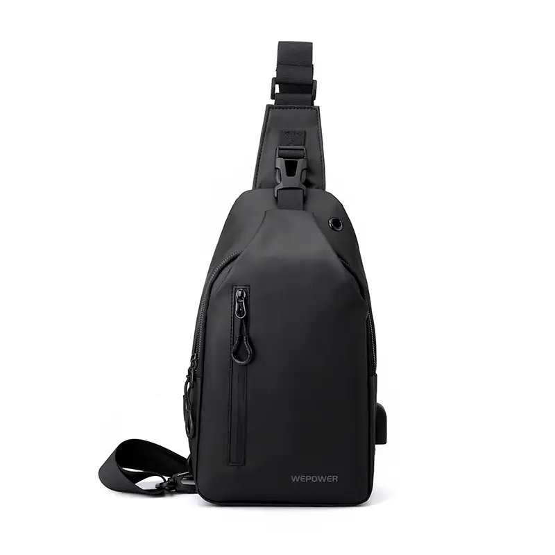 Men's Waterproof Crossbody Bag with Glasses & USB Cable - Image 2