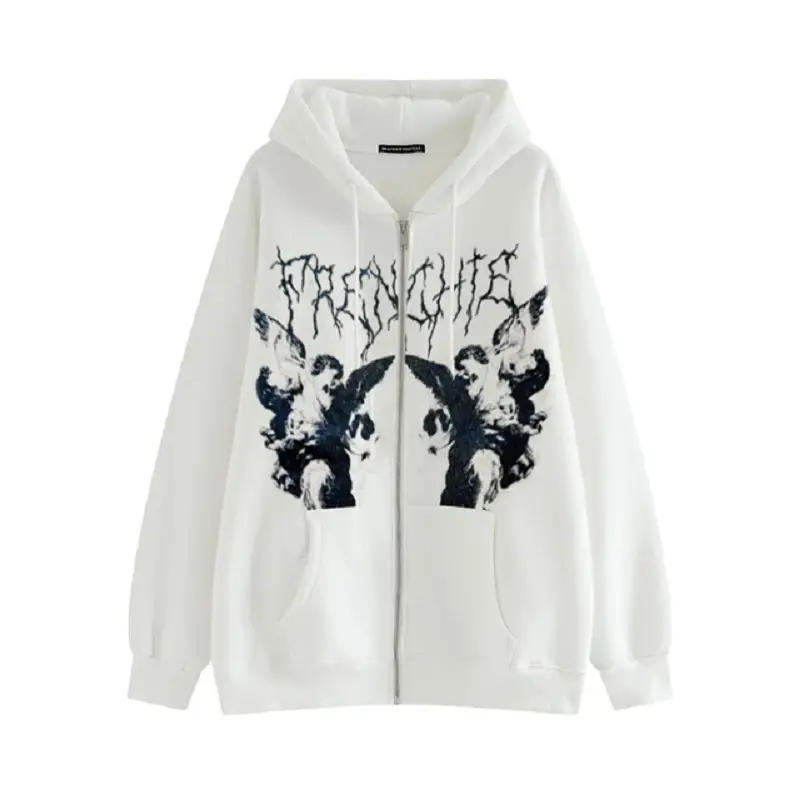 2021 Black Skeleton Print Hoodie Sweatshirt Women - Image 18