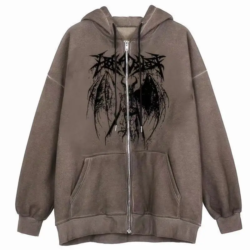 2021 Black Skeleton Print Hoodie Sweatshirt Women - Image 4
