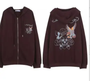 2021 Black Skeleton Print Hoodie Sweatshirt Women - Image 7