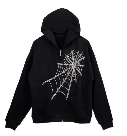 2021 Black Skeleton Print Hoodie Sweatshirt Women - Image 9