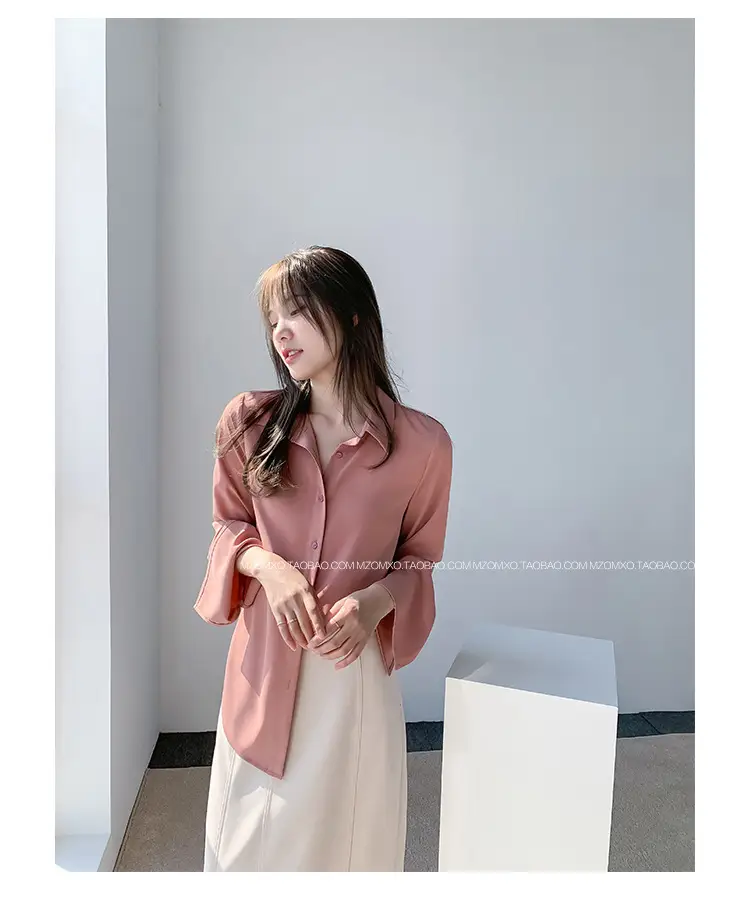 White Long Sleeve Chiffon Shirt for Women 2025 — feature 16