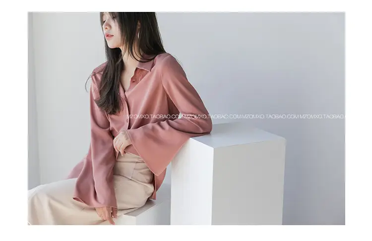 White Long Sleeve Chiffon Shirt for Women 2025 — feature 26
