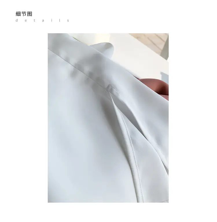 White Long Sleeve Chiffon Shirt for Women 2025 — feature 6
