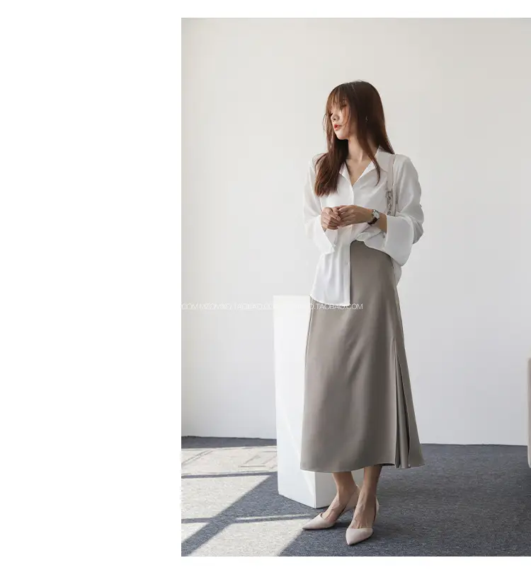 White Long Sleeve Chiffon Shirt for Women 2025 — feature 8