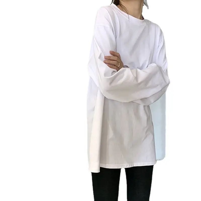 Women Long Sleeve White T-Shirt Autumn 2025 - Image 13