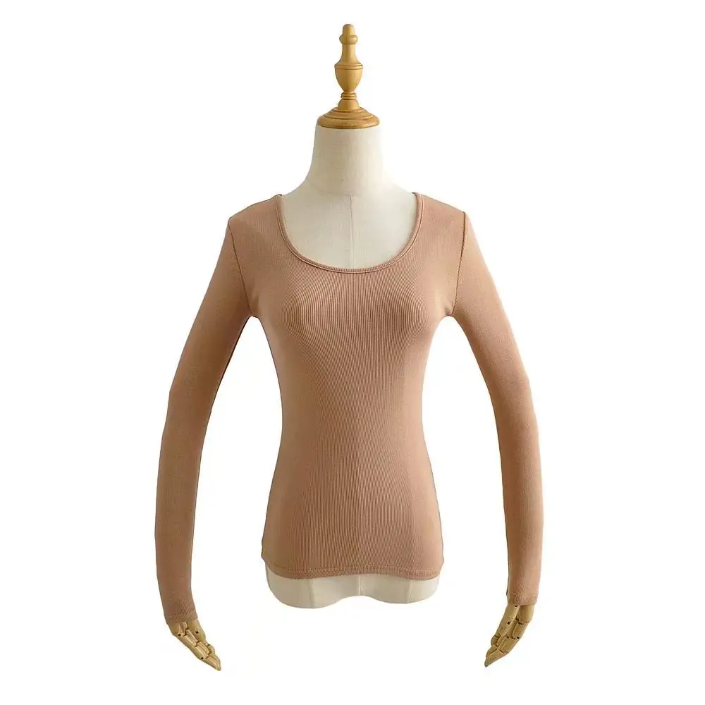 Black Slim Fit Long Sleeve Pullover Women - Image 8