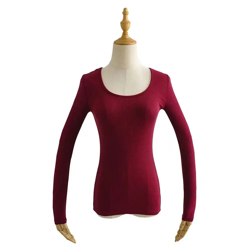 Black Slim Fit Long Sleeve Pullover Women - Image 7