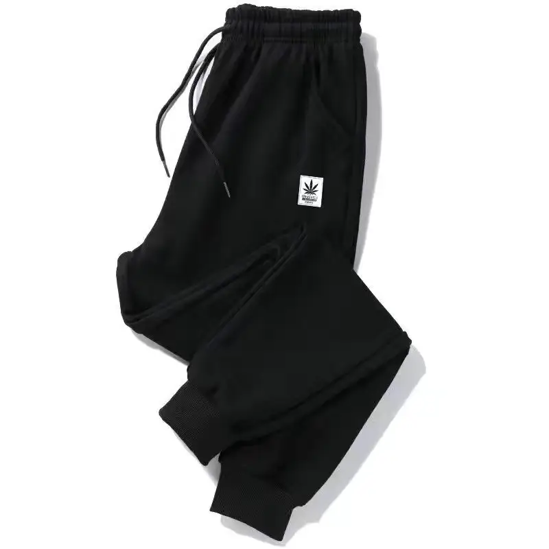 Men's Black Fleece Lined Winter Pants Warm Casual - Image 10