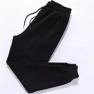 Men's Black Fleece Lined Winter Pants Warm Casual - Image 5