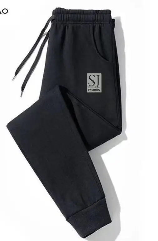 Men's Black Fleece Lined Winter Pants Warm Casual - Image 6