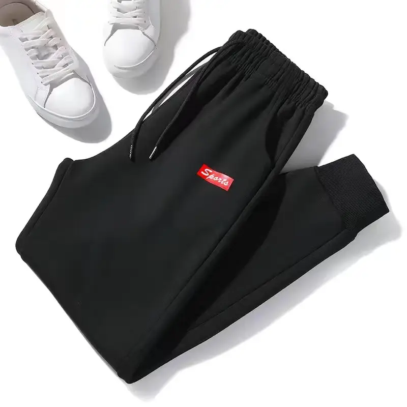 Men's Black Fleece Lined Winter Pants Warm Casual - Image 8