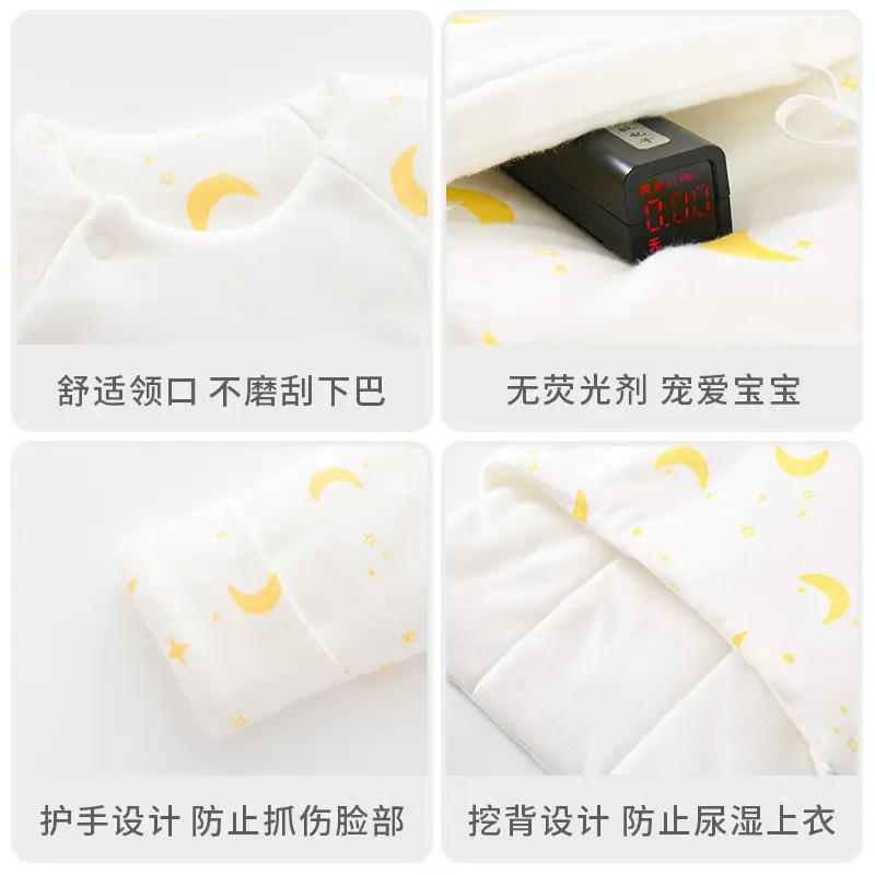 Newborn Baby Coat White Cotton Full Moon Winter - Image 5