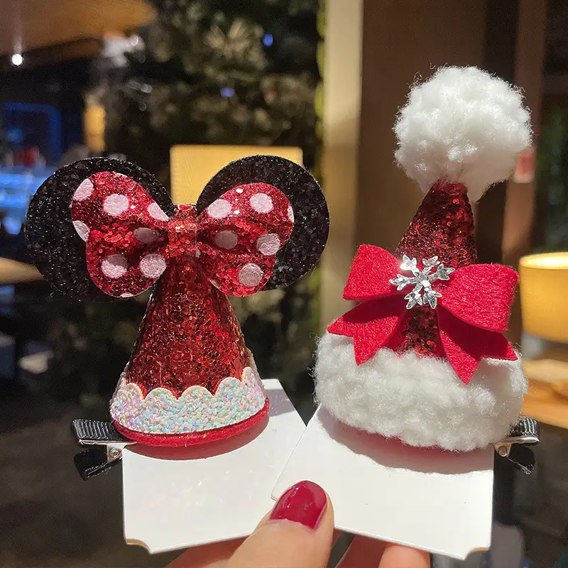 Christmas Hairpin with Fairy Hat for Kids