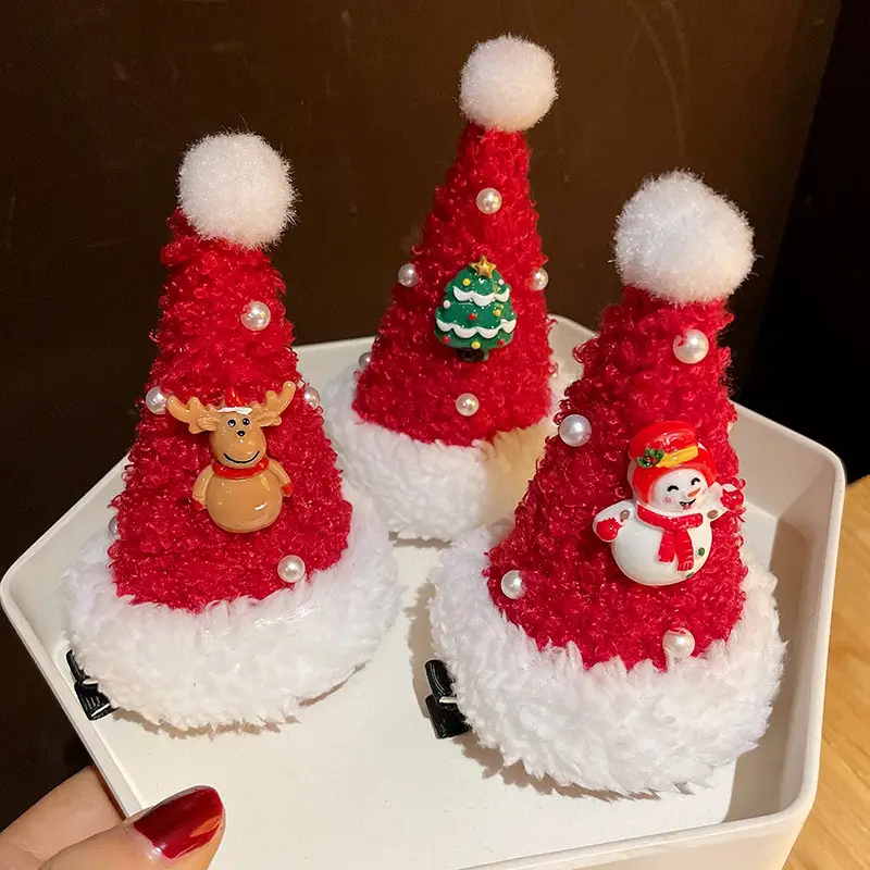 Christmas Hairpin with Fairy Hat for Kids