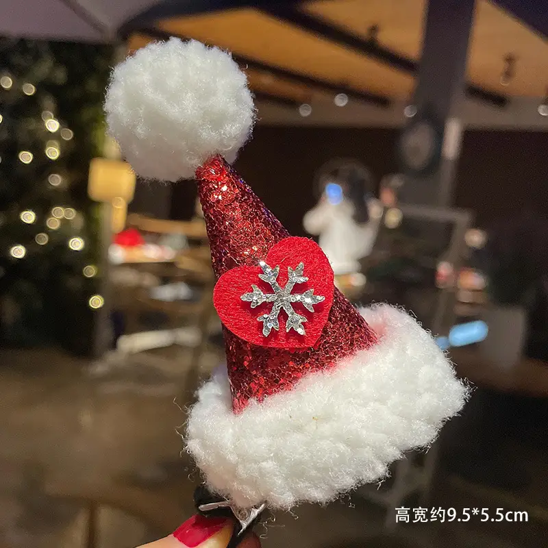 Christmas Hairpin with Fairy Hat for Kids
