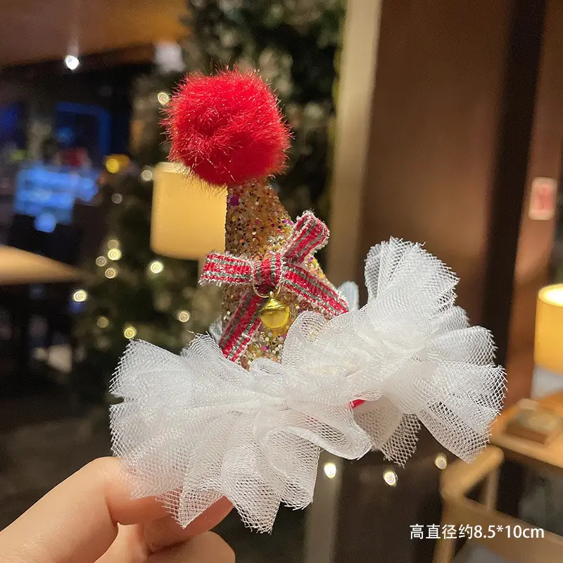 Christmas Hairpin with Fairy Hat for Kids