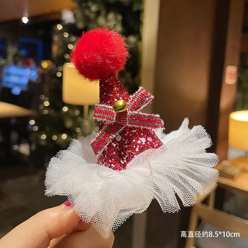 Christmas Hairpin with Fairy Hat for Kids