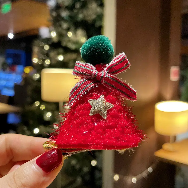 Christmas Hairpin with Fairy Hat for Kids