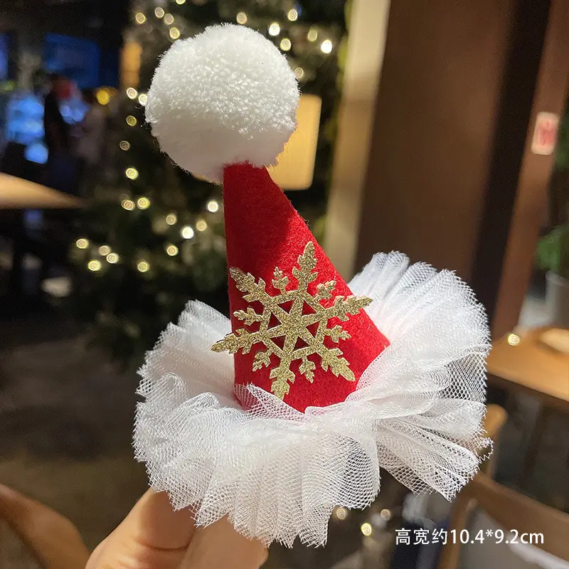 Christmas Hairpin with Fairy Hat for Kids