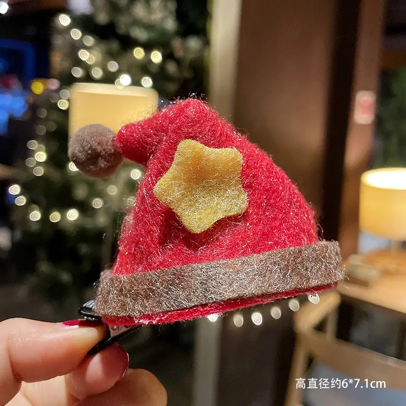 Christmas Hairpin with Fairy Hat for Kids