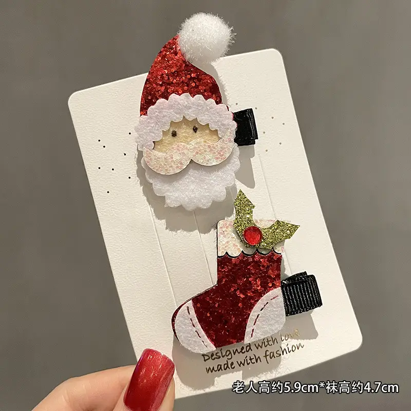 Christmas Hairpin with Fairy Hat for Kids