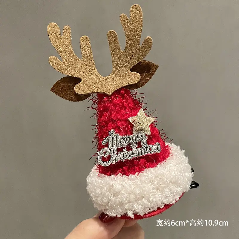 Christmas Hairpin with Fairy Hat for Kids