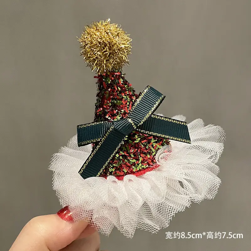 Christmas Hairpin with Fairy Hat for Kids