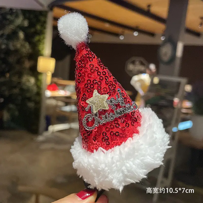 Christmas Hairpin with Fairy Hat for Kids