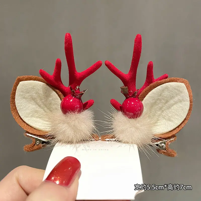 Christmas Hairpin with Fairy Hat for Kids