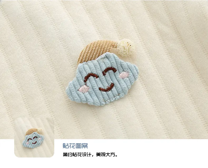 Newborn Baby Warm Jump Suit Cream Blue Winter Warmth — feature 14