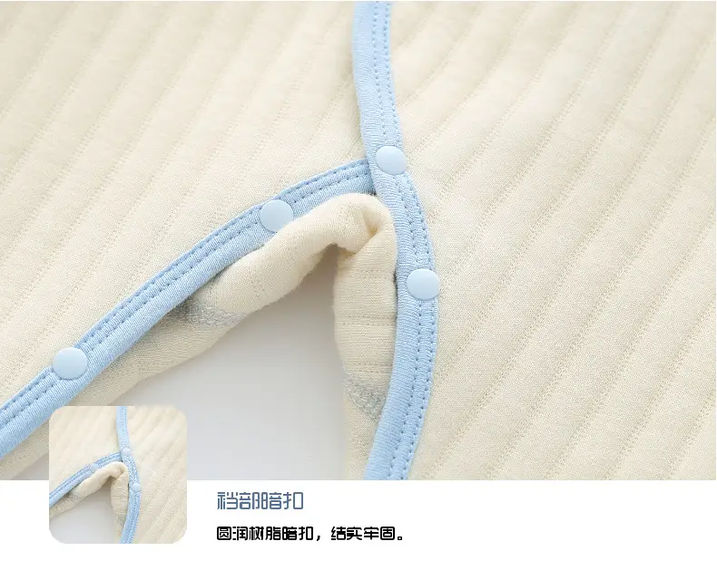 Newborn Baby Warm Jump Suit Cream Blue Winter Warmth — feature 16