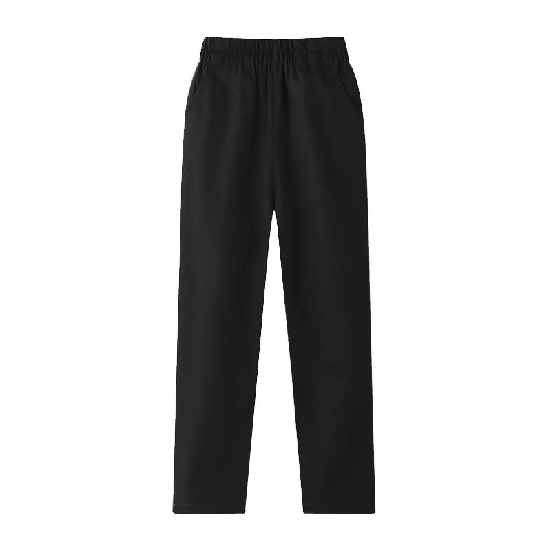 Boys' Pure Cotton School Pants Khaki Navy Spring Autumn - Image 2