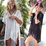 Cross-Border Loose Beach Cover-Up Bikini Outerwear 6 Colors — feature 49