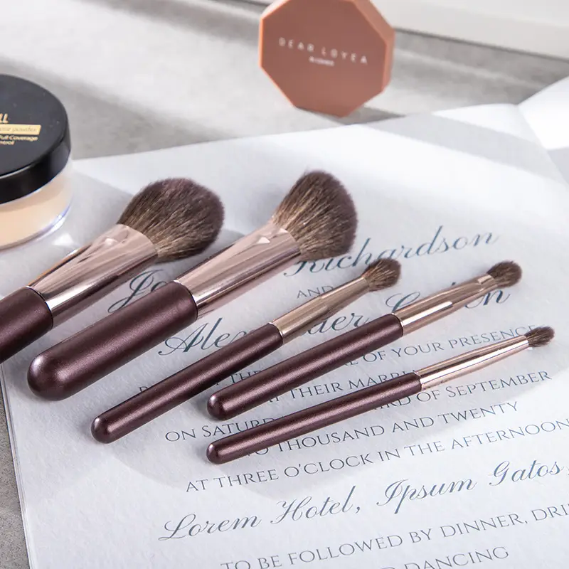Custom Mini Makeup Brushes Set for Blush, Eye Shadow, Contour - Image 5