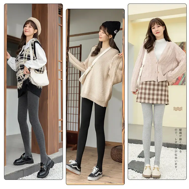 Fleece Leggings Women's Winter Warm Slimming High Waist - Image 14