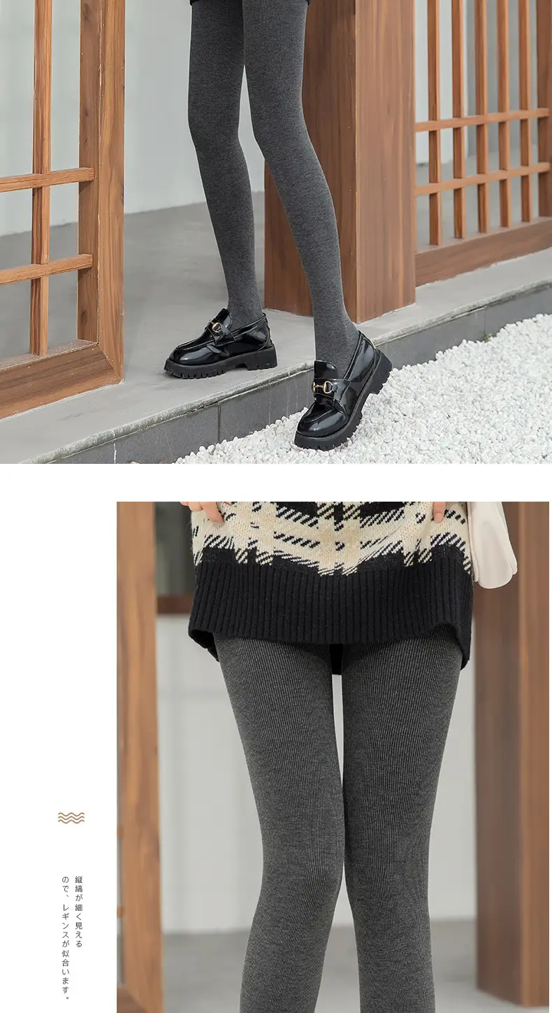 Fleece Leggings Women's Winter Warm Slimming High Waist — feature 11