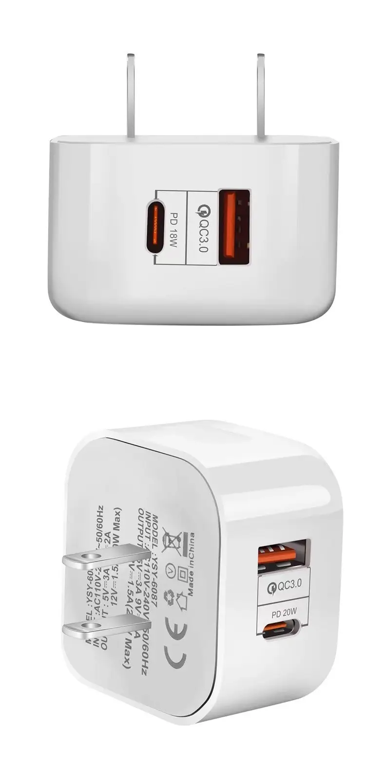 PD20w European Standard Phone Charger QC3.0 Universal — feature 2
