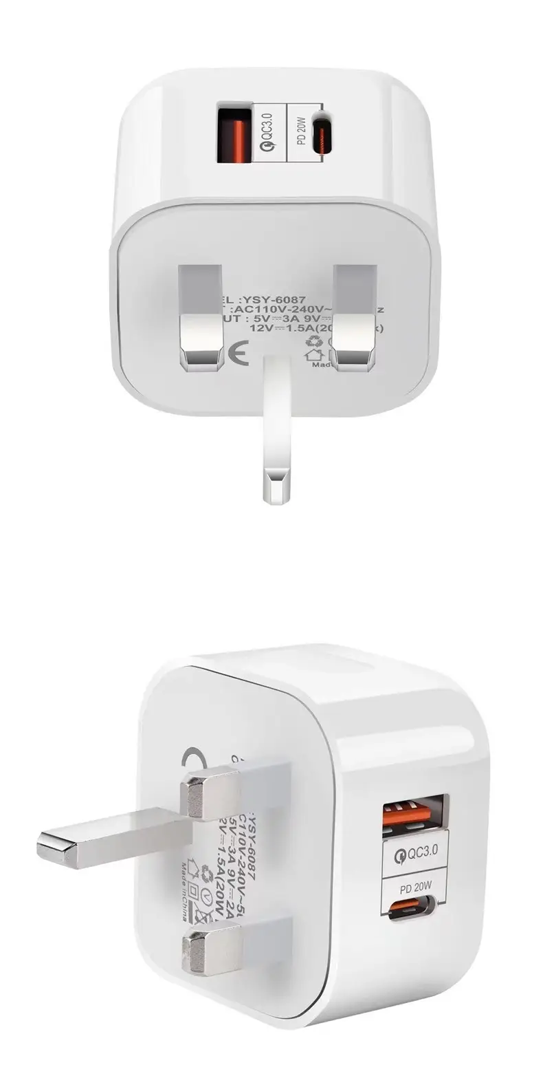 PD20w European Standard Phone Charger QC3.0 Universal — feature 6