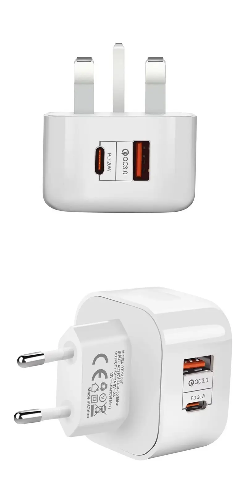 PD20w European Standard Phone Charger QC3.0 Universal — feature 8