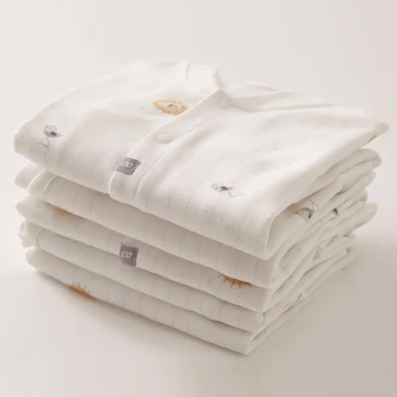 Newborn Pajamas Set White Cotton Autumn Baby Clothes
