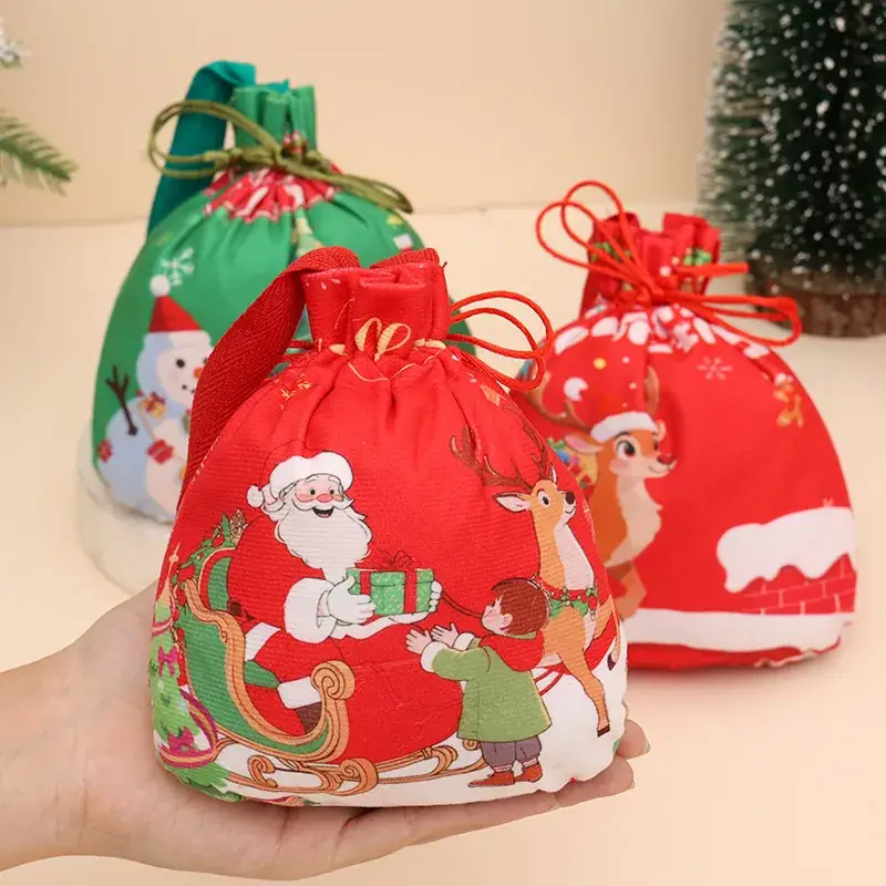 Christmas Apple Bag for Kids with Candy Print - Image 25