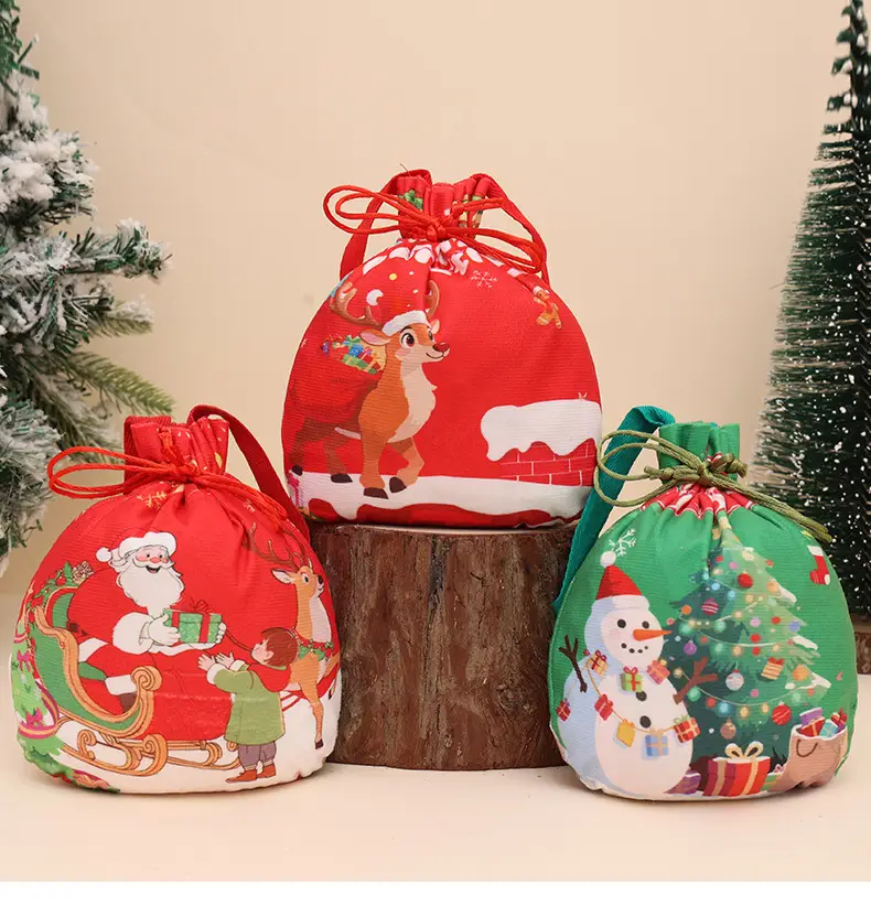 Christmas Apple Bag for Kids with Candy Print — feature 1