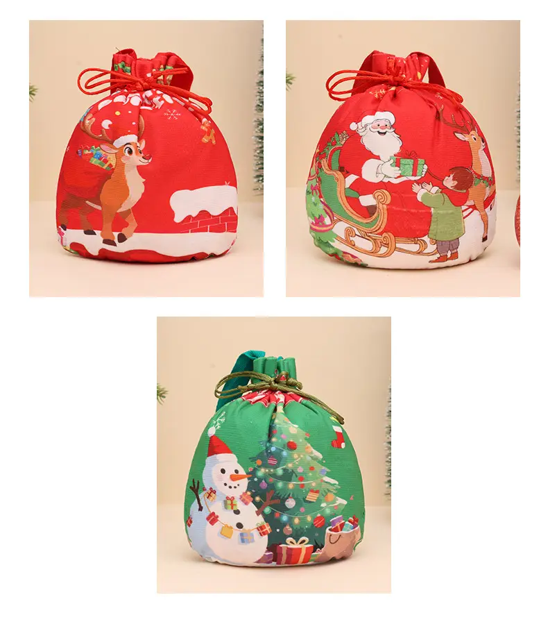 Christmas Apple Bag for Kids with Candy Print — feature 4